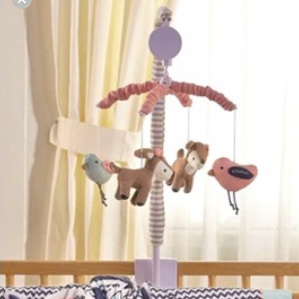 NEW Lolli Living Crib Mobile & Pillow. I also have the infant blanket and doll